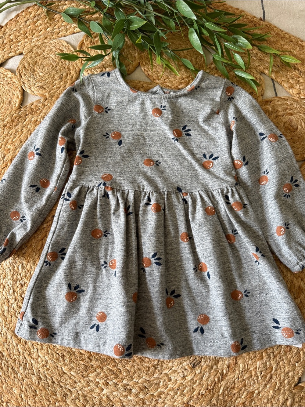 Miles the Label 100% cotton apple Print Dress. 12mo